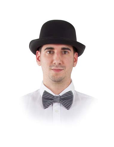 Disfraces FCR - Pajarita negra rayas blancas Cover