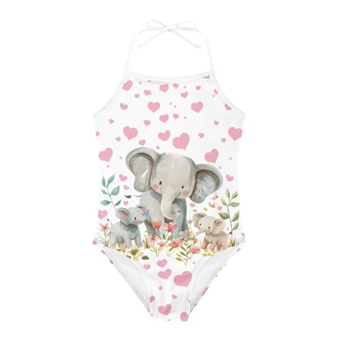 Girls' Swimwear Beach Sport Athletic One Piece Swimsuit Halter Bathing Suits