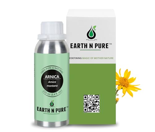 Image of Earth N Pure Arnica Montana Oil Cold Pressed, Natural and Therapeutic Grade - 250 ml