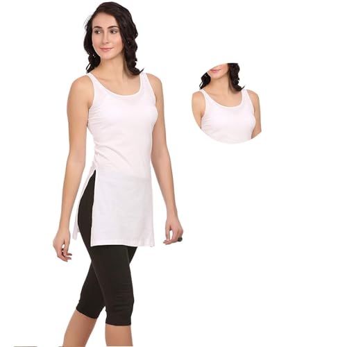 Image of ICEDIVE Women's Cotton Stretch Camisole | Fabulous Inners | Soft,Lightweight & Breathable Fabric |Ideal,Layering, Sleepwear & Lounge Use in,