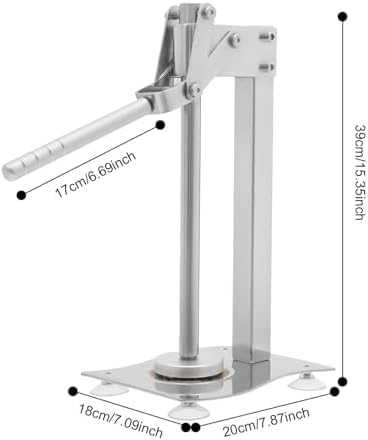 Exprimidor manual de limón de acero inoxidable, exprimidor de cítricos y galletas de nueces para almendras, nueces, avellanas, exprimidor de frutas de escritorio con taza
