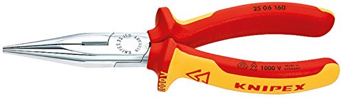 クニペックス  ラジオペンチ KNIPEX 2506-160TBK 絶縁ラジオペンチ 落下防止  2506-160TBK