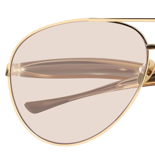 Retro Gold Oversized Aviator Sunglasses for Women Men 2025 Trendy Metal Big Aviators Sun Glasses 70s Retro Shades2