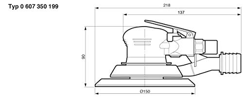 Bosch Professional Perslucht excenterschuurmachine (stationair toerental 12.000 min-1, 170 watt) - Afbeelding 3