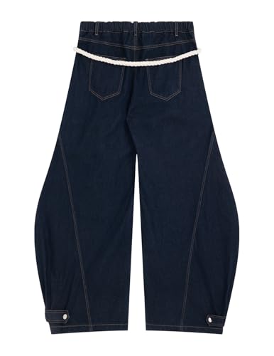 Aelfric Eden Super Baggy Barrel Jeans Wide Leg Jeans Unisex Casual Drawstring Elastic Waist Denim Pants Trouser2