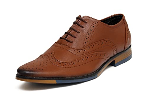 Image of ARAMISH Men Genuine Leather Formal Brogue Shoe