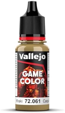 Vallejo Game Color Khaki Paint, 17ml