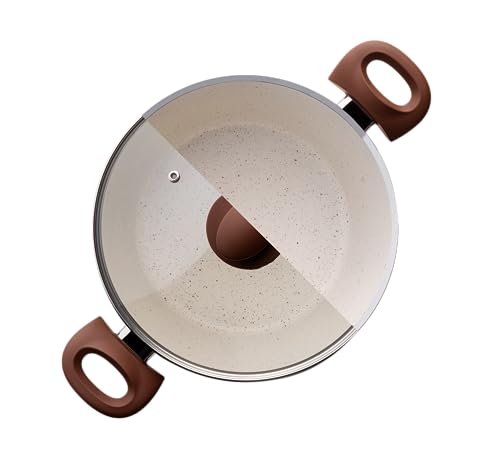 Jogo de Panelas 5 Peças Optima Vanilla, Com Revestimento Cerâmico e Fundo De Indução, Ceramic Life,