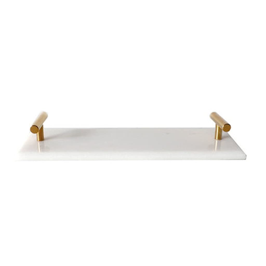 MYUYEE Bathtub Tray Household Nordic Marble Cosmetics Bathroom Wash Storage Tray Shelves Home Accessories Decoration Ornaments Tray (Style D)