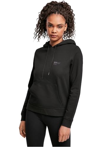 Sweat à capuche femme Mister Tee noir, hoodie chaud en coton taille S