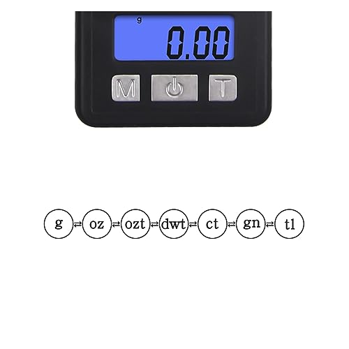 Báscula digital de bolsillo portátil 100g 200g miniatura 3