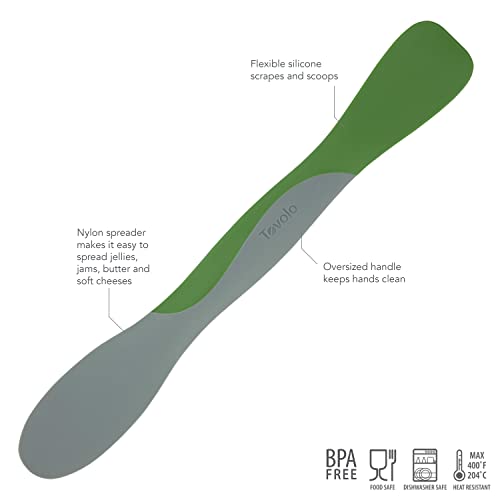 Image of Tovolo Tool for Kitchen Meal Prep to Scoop Spread Slice and Scrape, Pesto, Large, 1 Count (Pack of 2)