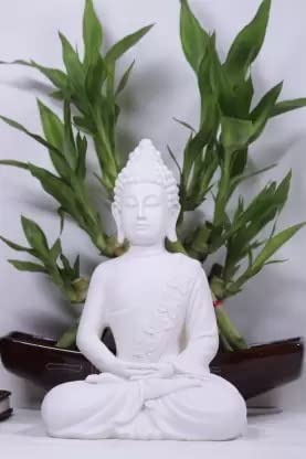 Image of Pot's & Plant's Decorative Buddha Statue Figurine /Idol Showpiece (Dhyan Buddha)