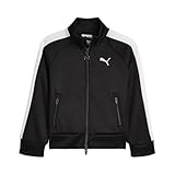 Puma Girl's T7 Foundations Heavy Pique Track Jacket, Puma Black, XL