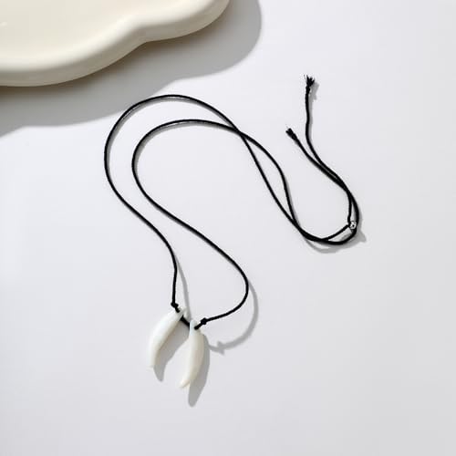 Facilier Costume Acrylic Shark Tooth Wolf Teeth Necklace for Tribal Wizard Witch Halloween Costume Cosplay Men Women2