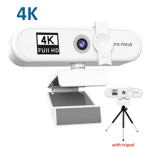 Webcam 4K autofocus avec suivi fluide pour appel vidéo
