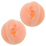 HOLIDYOYO Modelo para Exhibición de Pendientes y Práctica de Piercings de Oreja de Silicona Realista en Escenario de Muestra