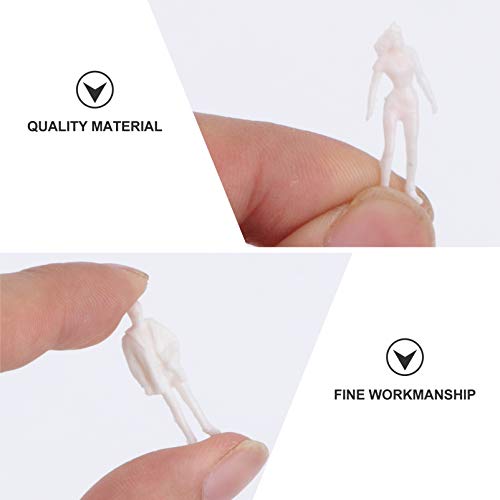 TOYANDONA Figure Non Dipinte Scala 1:50 100 Pezzi