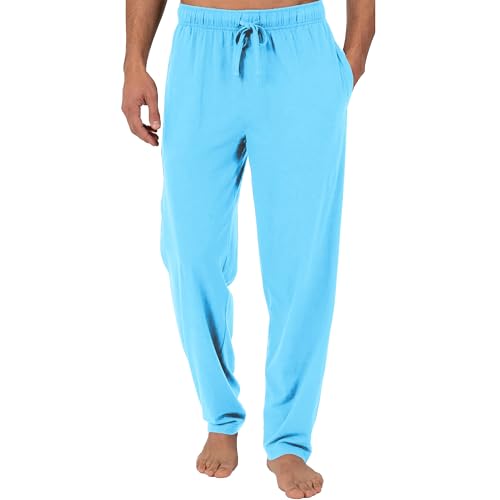 Men's Classic Lounge Pajama Pants - Soft Cotton Blend, Elastic Waistband with Drawstring, Relaxed Fit