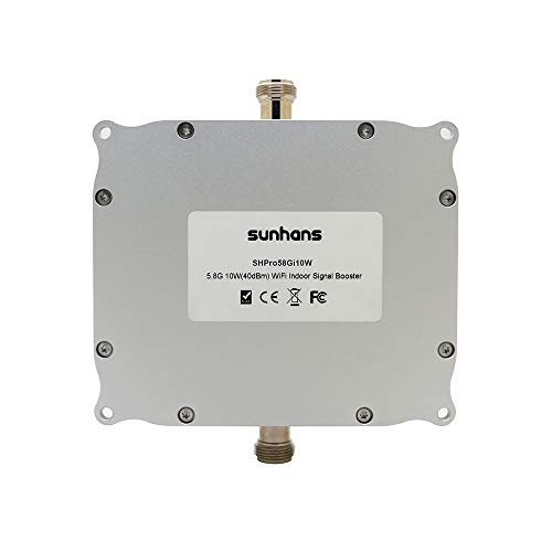 Image of 5.8GHz 10W 40dBm High Power WiFi Booster WiFi Extender Repeater Amplifier WiFi Signal Booster Indoor for Router Wireless Hotspot,Wireless Coverage Solution SH58Gi10W (10W Indoor WiFi Booster)