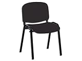 GiMa 45035 Stuhl ISO, Kunstleder, Schwarz, 1 Stück