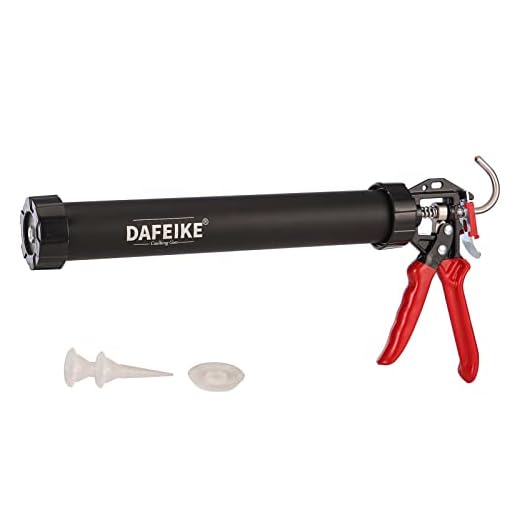 DAFEIKE Sausage Caulking Gun for 20 oz (600ml) Foil Pack Sealant, Dual Use Manual Caulk Gun, 18:1 Thrust Ratio