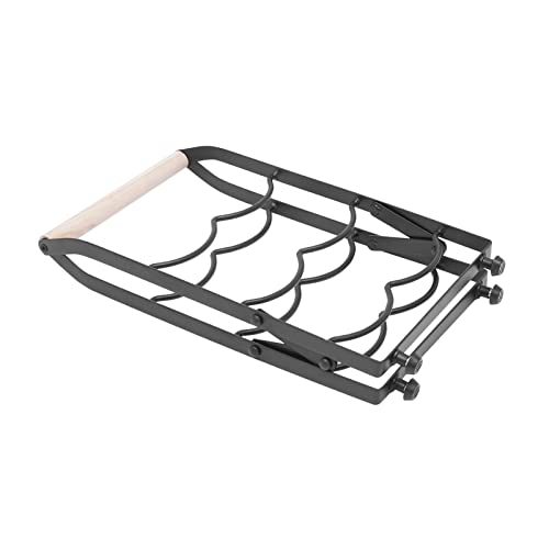 Gorgivous 6 Botellas Soporte de Vino Plegable Soporte para Vino Estante Estante de Vino Soporte de Vino de Metal Cover