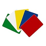 Ponpon 20Pcs Poker Size Cut Cards PVC Poker Size Cards for Playing Home Game 5 Colors