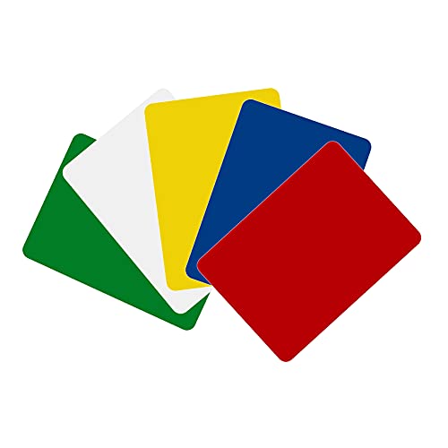 Ponpon 20Pcs Poker Size Cut Cards Pvc Poker Size Cards For Playing Home Game 5 Colors #TOP14