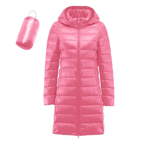 Parka en duvet blanc isolante et longue pour femme moderne