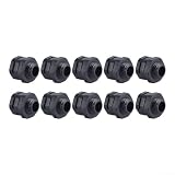 10 Stück M8 für m10 für m16 M20 Entlüftungsventile IP68 Wasserdicht Atmungsaktiv für Außen Sicherheitsleuchten Kunststoff Schwarz(für m16-1.5)