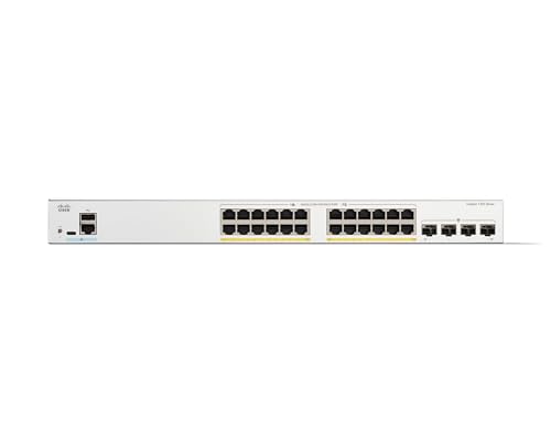 Image of Cisco C1200-24P-4G 24-Port PoE+ Gigabit Managed Switch (Renewed)