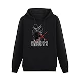 Huachenyu Rurouni Kenshin The Movie Battousai Men's Black Hoodies Unisex Pullover Sweatshirts, Negro , M