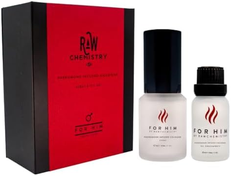 RawChemistry For Him Pheromone Infused Cologne Gift Set for Men, 1.5 oz