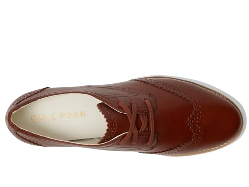 Cole Haan Cole Haan Womens Grand City Platform Oxford, Dark Cuoio/Ivory, 8-B US