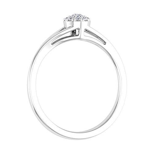 0.09 Carat Prong Set Diamond Engagement Ring in 14K Solid Gold2