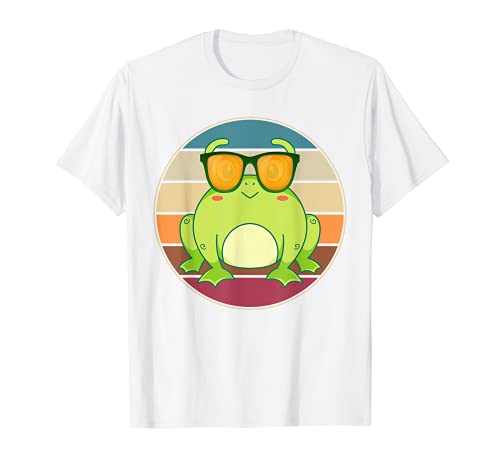 Retro Cool Amphibian Nature Animal Lover Funny Frog T-Shirt