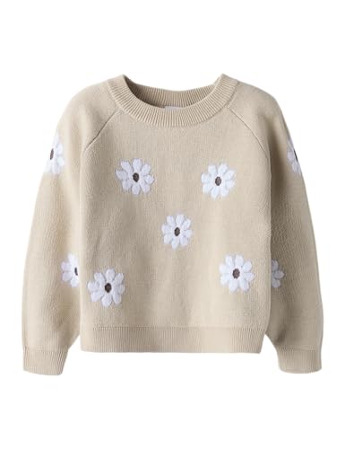 NAME IT Niñas Nmfleia LS Knit, Beige, 98