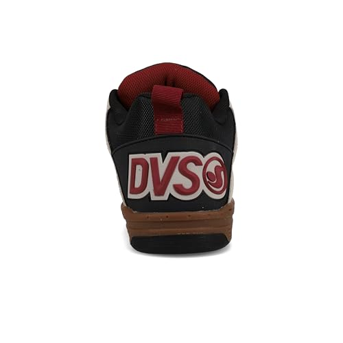 DVS Men's Skate Shoe, Silver/Grey/Black/Ruby W, 103