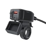 🛵【Conception Étanche】: Conçu pour une utilisation extérieure intensive, ce produit est doté d'un couvercle robuste à rabat qui protège efficacement contre la pluie et la poussière. Cette conception assure un fonctionnement fiable même sous la pluie ou lors d'un stockage en extérieur, répondant ainsi aux exigences d'une utilisation intensive de la moto dans diverses conditions climatiques.