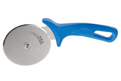 Gi.Metal Rotella Taglia Pizza Professionale (Lama 10 cm) in Acciaio Inox – Smontabile, Manico ergonomico, certificata per Uso Alimentare - 100% Made in Italy