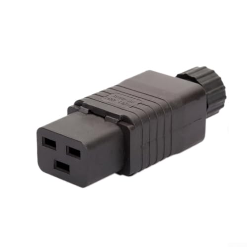 Bebykilemi Adaptador de alimentación en línea, conectores de enchufe, conector IEC320 C19 a C20 de alto voltaje 16A 250VAC, para unidades de distribución de energía seguras (IEC320-C19)