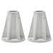 TWO Saftron 6" Mounting Bases (Gray) - Use SB-F bases to surface mount Swimming Pool Rails to concrete or wood decks. Mounting hardware included. (6" H x 5.2" Diam). - An easier and less expensive installation alternative to Anchor Sockets for mounting pool rails.