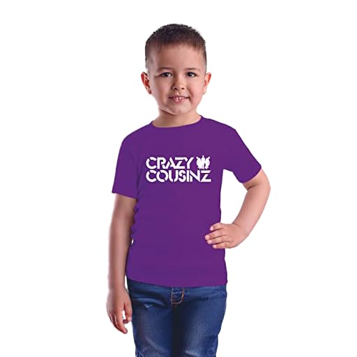 Image of Feel Good Crazy Cousins Family Matching Cotton Multi Colored Printed T-Shirt