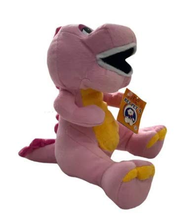 Dinossauro Dino Rosa 25cm Pelúcia