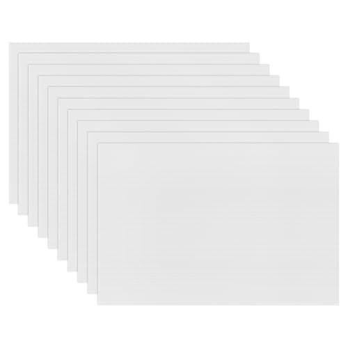 Image of M METERXITY 10-Pack Corrugated Plastic Sheets, 8 Inch x 12 Inch Waterproof Blank Corrugated Poster Board Yard Signs for Garage Sale /Office /Classroom /Party /Lawn Sign Road [3mm Thick, White]