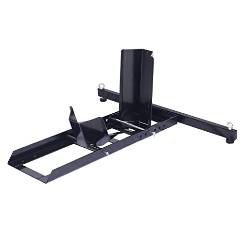 Wiltec Bloque roue de moto pour pneu avant – 900 x 900 x 400 mm – capacité 454 kg – en Acier – pour Ø 15-22