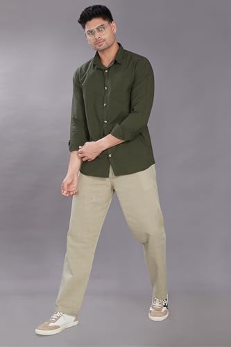 Image of DIVISIVE Men's Relaxed Fit Cotton Linen Blend Trousers