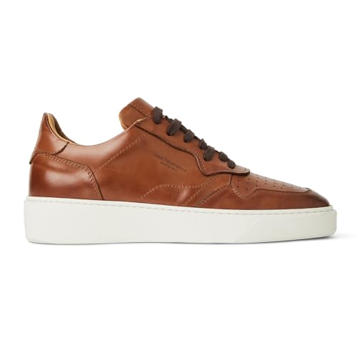 Image of Bruno Magli Men's Dezi Sneakers, Leather Shoes, Lace-Up Casual Shoes