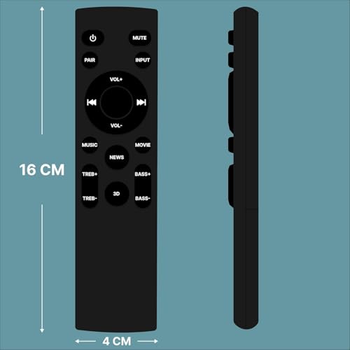 Image of BLACKSHEEP Compatible with Boat Soundbar and Speaker System Audio /Video System Remote Control, Easy Control for Volume, EQ, and Input Selection (Your Old Remote Must be Exactly Same)